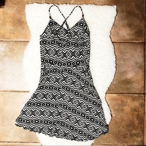 Black and White Patterned Dress